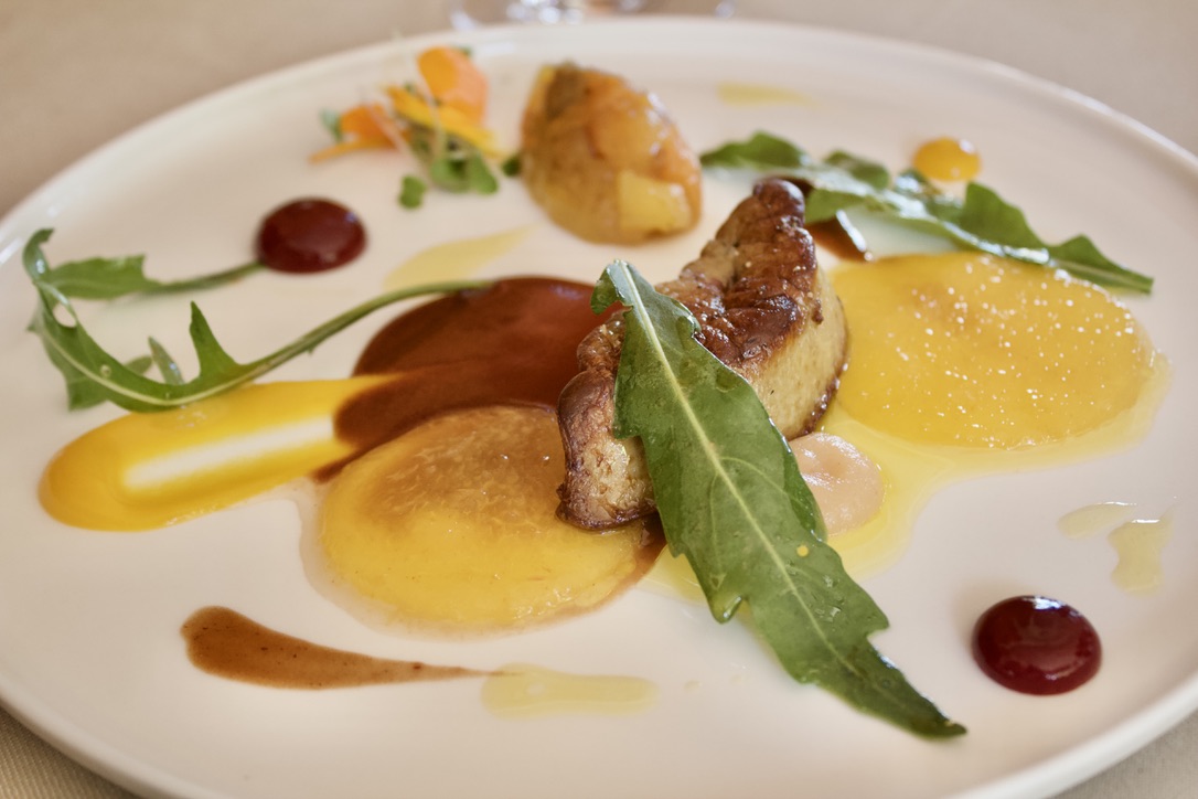 Restaurant LeCastellaras foie gras fruits exotiques